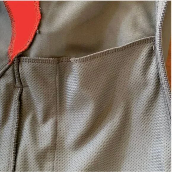 Nike Full Zip Windbreaker Gray with Orange Strip Youth XL - Picture 8 of 8